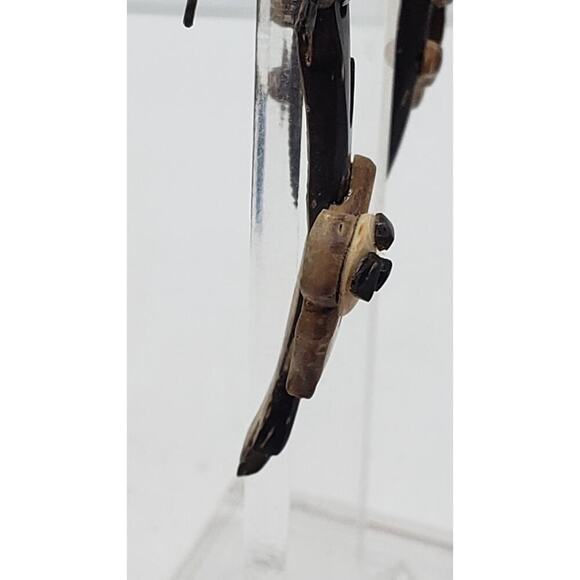 Sloth Earrings Handmade Wooden Hanging From Branch Long Dangle Cute - Picture 4 of 7